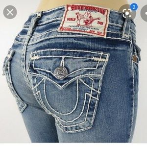 True Religion Joey Super T Womens 25 Jeans